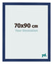 Fotolijst 70x90cm Donkerblauw Geveegd MDF Bologna Voorzijde Maat | Yourdecoration.nl