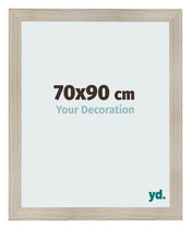 Fotolijst 70x90cm Eiken Licht MDF Pisa Voorzijde Maat | Yourdecoration.nl