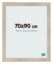 Fotolijst 70x90cm Eiken Licht MDF Pisa Voorzijde Maat | Yourdecoration.nl