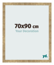 Fotolijst 70x90cm Goud Antiek MDF Bologna Voorzijde Maat | Yourdecoration.nl