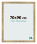Fotolijst 70x90cm Goud Antiek MDF Bologna Voorzijde Maat | Yourdecoration.nl