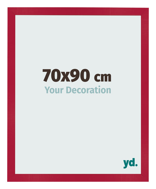 Fotolijst 70x90cm Rood MDF Bologna Voorzijde Maat | Yourdecoration.nl