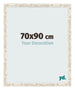 Fotolijst 70x90cm Wit Vintage MDF Bologna Voorzijde Maat | Yourdecoration.nl