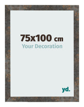 Fotolijst 75x100 cm Geoxideerd Metaal MDF Bologna Voorzijde Maat | Yourdecoration.nl
