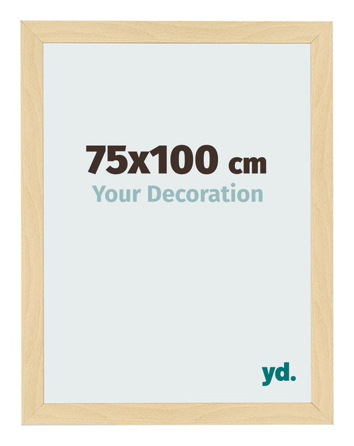 Fotolijst 75x100cm Beuken Decor MDF Bologna Voorzijde Maat | Yourdecoration.nl
