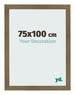 Fotolijst 75x100cm Brons Decor MDF Bologna Voorzijde Maat | Yourdecoration.nl