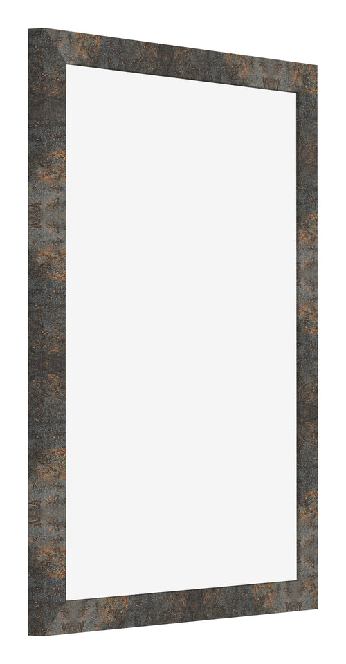 Fotolijst 75x100cm Geoxideerd Metaal MDF Bologna Voorzijde Schuin | Yourdecoration.nl