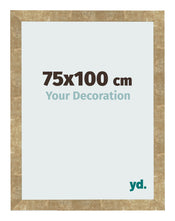 Fotolijst 75x100cm Goud Antiek MDF Bologna Voorzijde Maat | Yourdecoration.nl