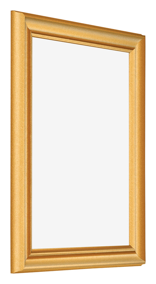 Fotolijst 75x100cm Goud Mat MDF Lazio Voorzijde Schuin | Yourdecoration.nl