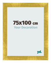 Fotolijst 75x100cm Goud Vintage MDF Pisa Voorzijde Maat | Yourdecoration.nl