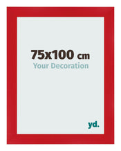 Fotolijst 75x100cm Rood MDF Pisa Voorzijde Maat | Yourdecoration.nl