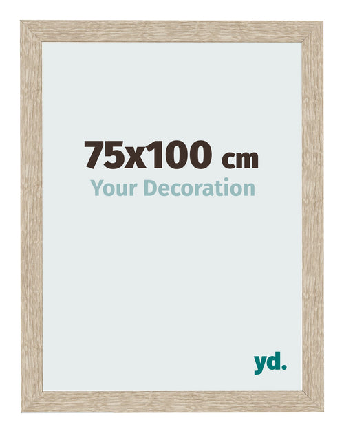 Fotolijst 75x100cm Sonoma Eiken MDF Bologna Voorzijde Maat | Yourdecoration.nl