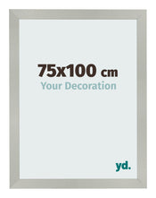 Fotolijst 75x100cm Zilver Mat MDF Bologna Voorzijde Maat | Yourdecoration.nl