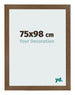 Fotolijst 75x98 cm Eiken Rustiek MDF Bologna Voorzijde Maat | Yourdecoration.nl