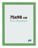 Fotolijst 75x98 cm Groen MDF Bologna Voorzijde Maat | Yourdecoration.nl