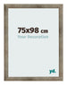 Fotolijst 75x98 cm Metaal Vintage MDF Bologna Voorzijde Maat | Yourdecoration.nl