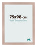 Fotolijst 75x98 cm Oudroze MDF Bologna Voorzijde Maat | Yourdecoration.nl