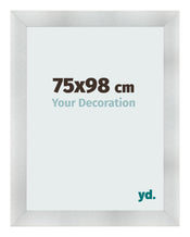 Fotolijst 75x98cm Aluminium Geborsteld MDF Pisa Voorzijde Maat | Yourdecoration.nl
