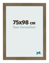 Fotolijst 75x98cm Brons Decor MDF Bologna Voorzijde Maat | Yourdecoration.nl