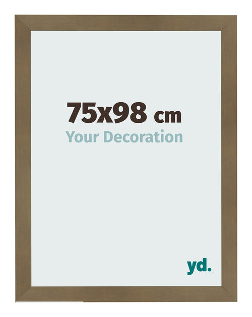 Fotolijst 75x98cm Brons Decor MDF Bologna Voorzijde Maat | Yourdecoration.nl