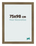 Fotolijst 75x98cm Brons Decor MDF Bologna Voorzijde Maat | Yourdecoration.nl