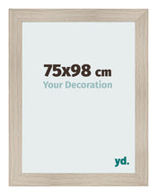 Fotolijst 75x98cm Eiken Licht MDF Pisa Voorzijde Maat | Yourdecoration.nl