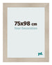 Fotolijst 75x98cm Eiken Licht MDF Pisa Voorzijde Maat | Yourdecoration.nl