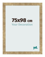 Fotolijst 75x98cm Goud Antiek MDF Bologna Voorzijde Maat | Yourdecoration.nl