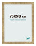 Fotolijst 75x98cm Goud Antiek MDF Bologna Voorzijde Maat | Yourdecoration.nl