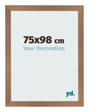 Fotolijst 75x98cm Koper Decor MDF Bologna Voorzijde Maat | Yourdecoration.nl