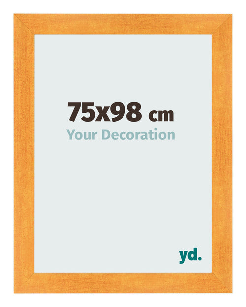 Fotolijst 75x98cm Oranje MDF Pisa Voorzijde Maat | Yourdecoration.nl