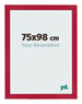 Fotolijst 75x98cm Rood MDF Bologna Voorzijde Maat | Yourdecoration.nl