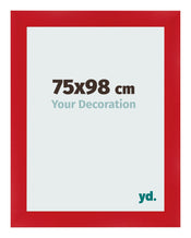 Fotolijst 75x98cm Rood MDF Pisa Voorzijde Maat | Yourdecoration.nl