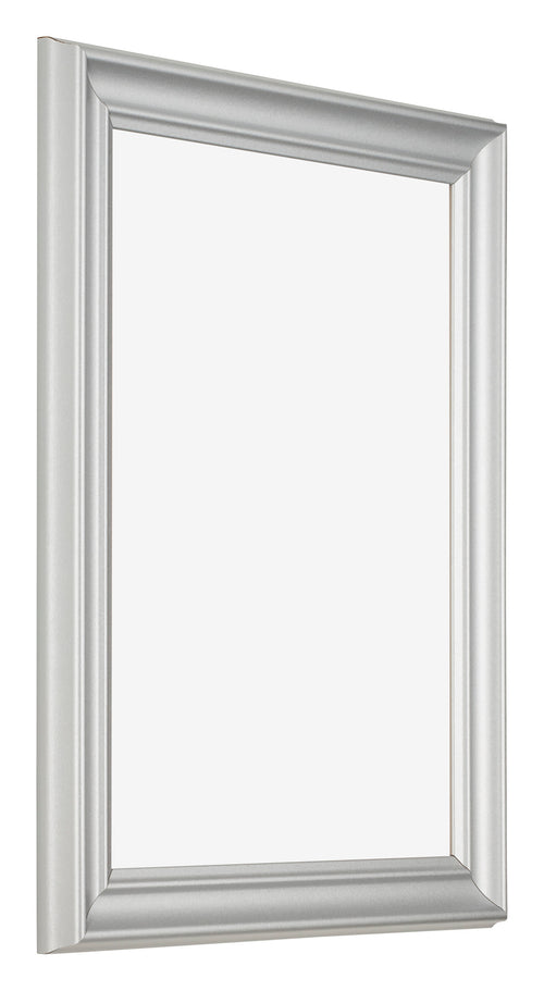 Fotolijst 75x98cm Zilver Mat MDF Lazio Voorzijde Schuin | Yourdecoration.nl
