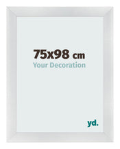 Fotolijst 75x98cm Zilver Mat MDF Pisa Voorzijde Maat | Yourdecoration.nl
