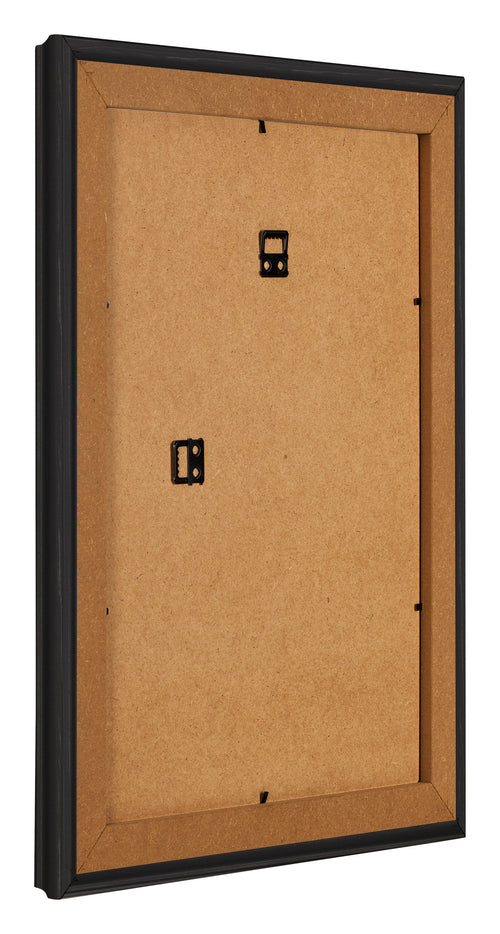 Fotolijst 75x98cm Zwart Houtnerf MDF Lazio Achterzijde Schuin | Yourdecoration.nl