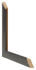 Fotolijst 75x98cm Zwart Mat MDF Pisa Detail Doorsnede | Yourdecoration.nl