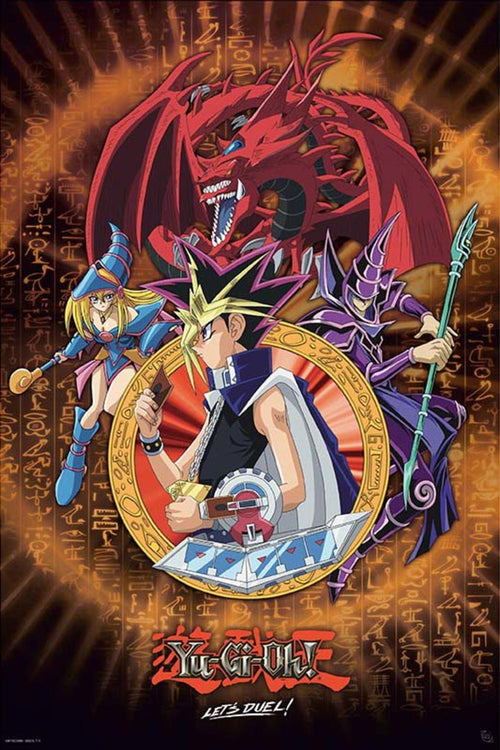 ABYstyle Yu-Gi-Oh! Yugi Slifer And Magician Poster 61x91,5cm | Yourdecoration.nl