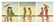 Jack Vettriano  Summer Days Triptychon Kunstdruk 70x36cm | Yourdecoration.nl