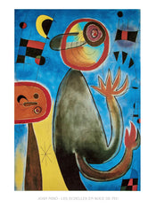 Joan Miro  Les echelles en roue Kunstdruk 60x80cm | Yourdecoration.nl