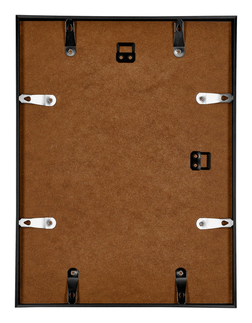 Austin Aluminium Fotolijst 18x24cm Zwart Hoogglans Achterzijde | Yourdecoration.nl