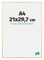 Kent Aluminium Fotolijst 21x29 7cm A4 Goud Voorzijde Maat | Yourdecoration.nl