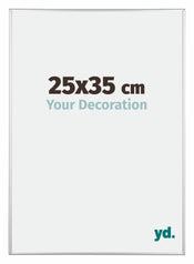 Kent Aluminium Fotolijst 25x35cm Zilver Hoogglans Voorzijde Maat | Yourdecoration.nl