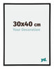Kent Aluminium Fotolijst 30x40cm Zwart Mat Voorzijde Maat | Yourdecoration.nl