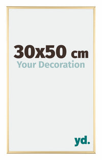 Kent Aluminium Fotolijst 30x50cm Goud Voorzijde Maat | Yourdecoration.nl