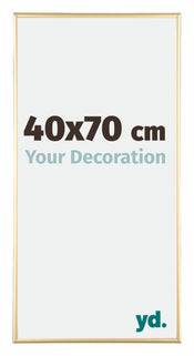 Kent Aluminium Fotolijst 40x70cm Goud Voorzijde Maat | Yourdecoration.nl