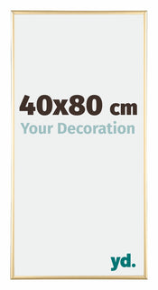Kent Aluminium Fotolijst 40x80cm Goud Voorzijde Maat | Yourdecoration.nl