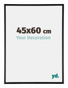 Kent Aluminium Fotolijst 45x60cm Zwart Hoogglans Voorzijde Maat | Yourdecoration.nl