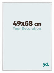 Kent Aluminium Fotolijst 49x68cm Zilver Hoogglans Voorzijde Maat | Yourdecoration.nl