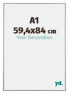 Kent Aluminium Fotolijst 59 4x84cm A1 Platina Voorzijde Maat | Yourdecoration.nl